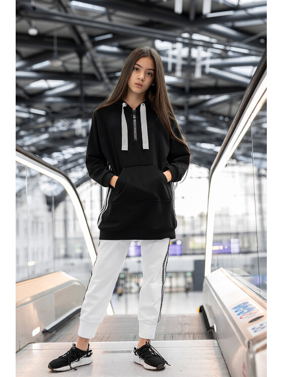 SLY SLY Spodnie dresowe 1S-407A Biały Comfortable Fit