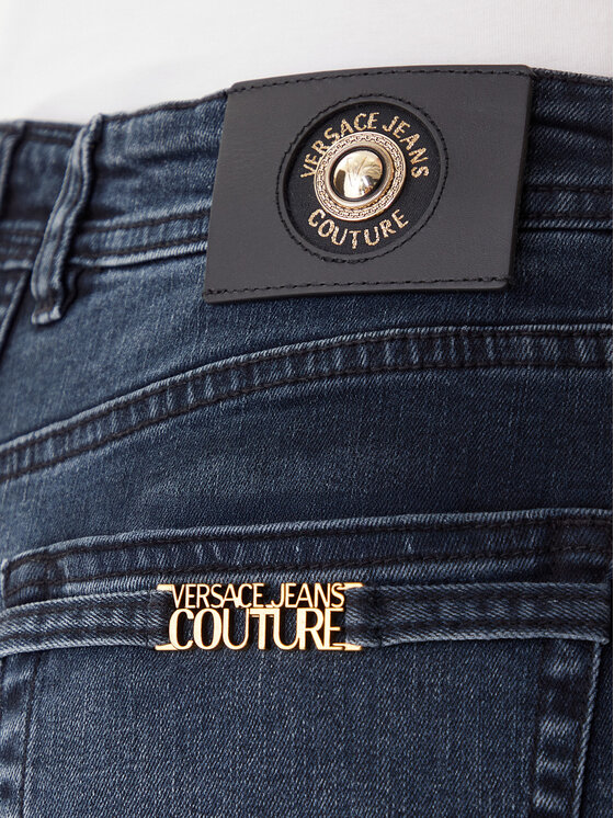 Versace Jeans Couture Versace Jeans Couture Jeansy 79HAB561 CDWAB Granatowy Wide Leg