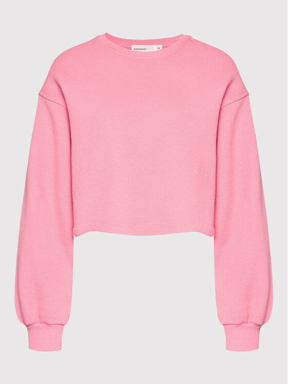Americanos Americanos Bluza Utah Różowy Cropped Fit