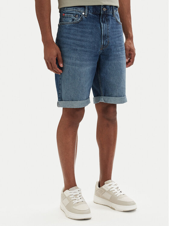 HUGO HUGO Kratke traperice 50560386 Plava Tapered Fit