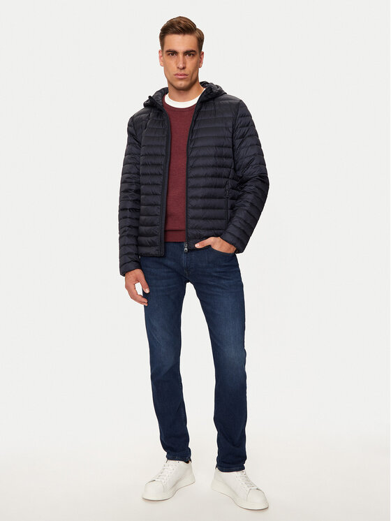 Geox Geox Pehelykabát Warrens M4625B T3146 F1624 Sötétkék Regular Fit