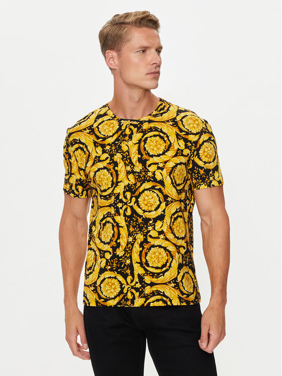 Versace T-shirt 1000959 1A11188 Jaune Regular Fit