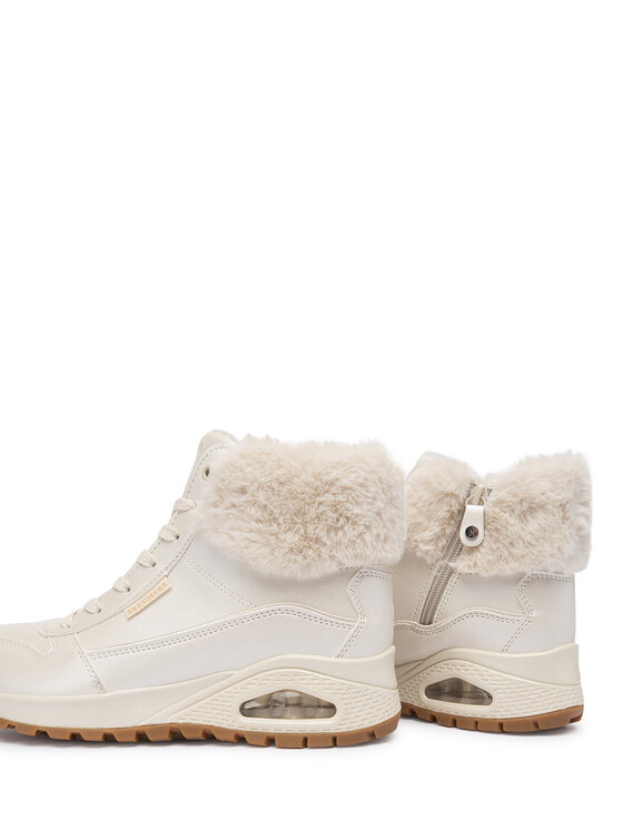 Skechers Skechers Īsie zābaki Uno Rugged 167821/OFWT Balts