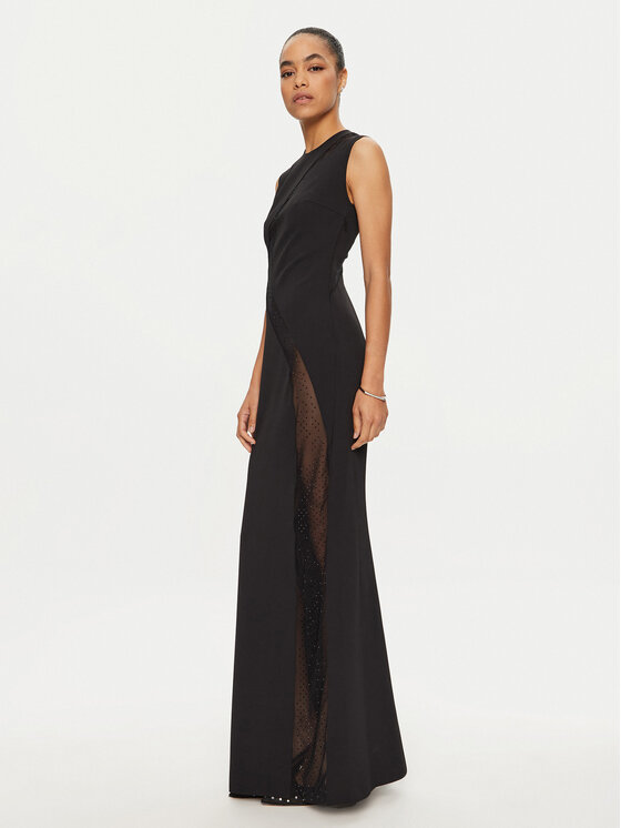PINKO PINKO Sukienka wieczorowa Capezzana 102844 A1JR Czarny Regular Fit