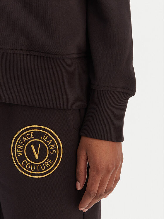 Versace Jeans Couture Versace Jeans Couture Μπλούζα 80HAIT02 CF01T Μαύρο Regular Fit