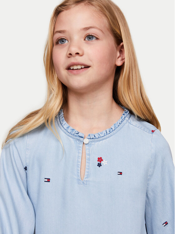 Tommy Hilfiger Tommy Hilfiger Kasdieninė suknelė KG0KG08104 Mėlyna Regular Fit
