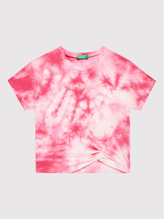 United Colors Of Benetton United Colors Of Benetton T-Shirt 3085C104S Růžová Regular Fit