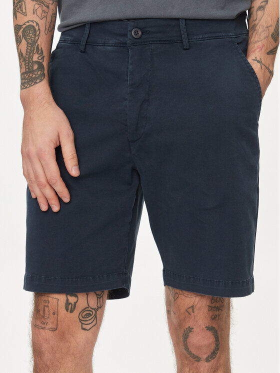 Pepe Jeans Bavlnené šortky Regular Chino Short PM801092 Tmavomodrá Regular Fit