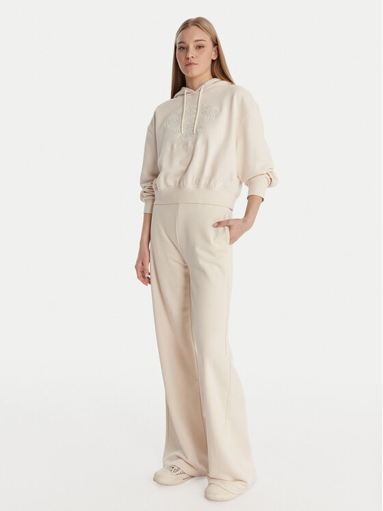 Guess Guess Bluză V6RQ03 KD761 Écru Regular Fit