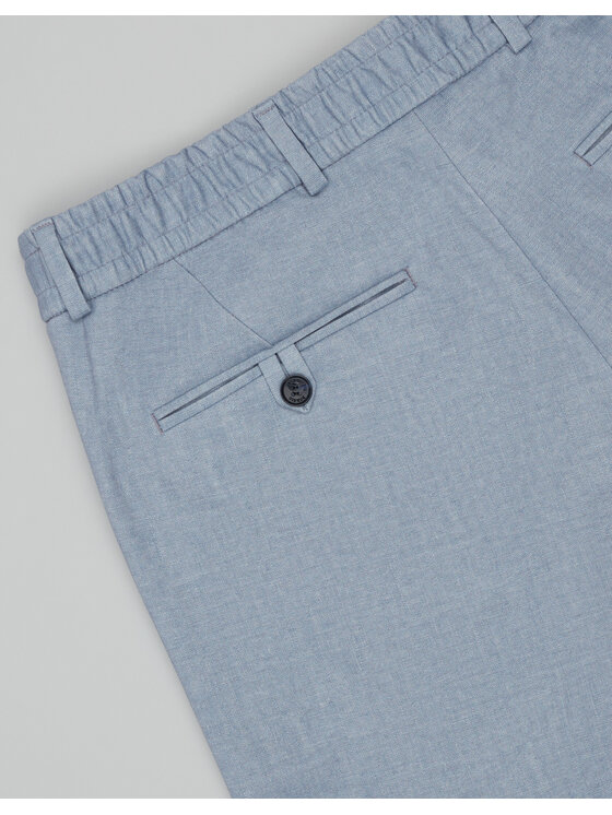 Borgio Borgio Spodnie garniturowe Esine Niebieski Slim Fit