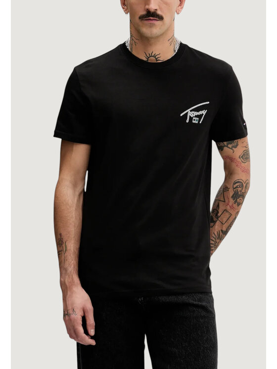 Tommy Jeans Tommy Jeans T-Shirt DM0DM22320 Μαύρο Casual Fit