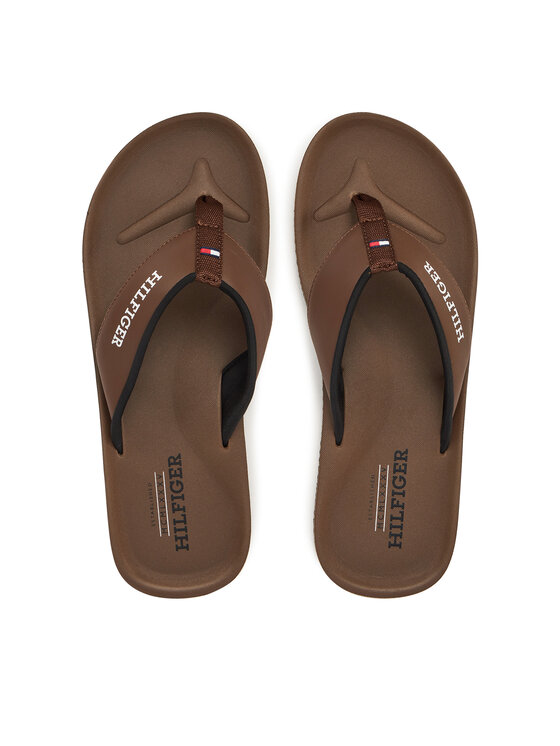 Tommy Hilfiger Tommy Hilfiger Σαγιονάρες Padded Comfort Hilfiger B Sandal FM0FM05440 Καφέ