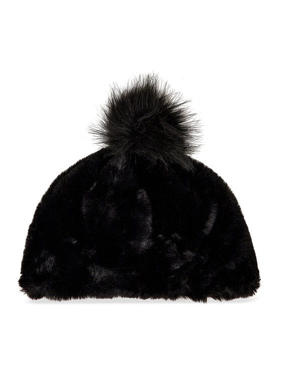 Ugg Ugg Cepure W Faux Fur Beanie W Pom 20941 Melns