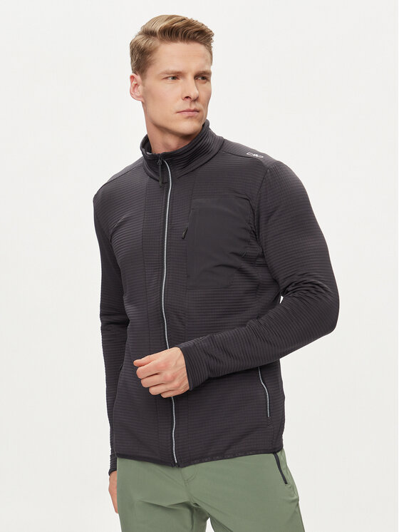 CMP Fleecová mikina 34G7597 Sivá Regular Fit
