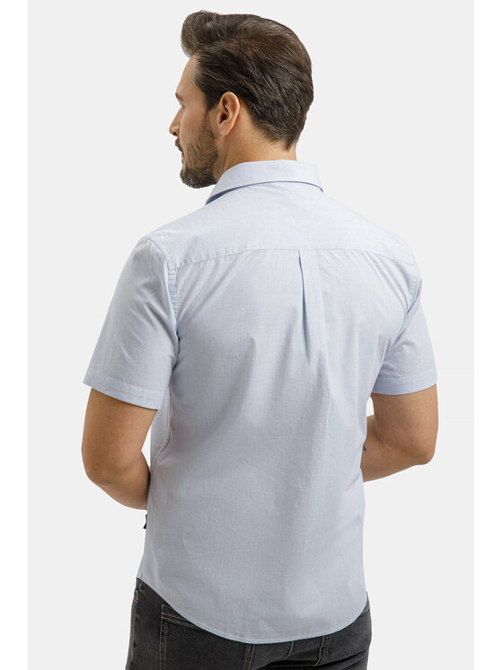 Cross Jeans Cross Jeans Koszula 35640-071 Niebieski Regular Fit