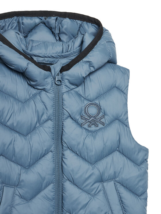 United Colors Of Benetton United Colors Of Benetton Kamizelka 2TWDGJ00G Niebieski Regular Fit