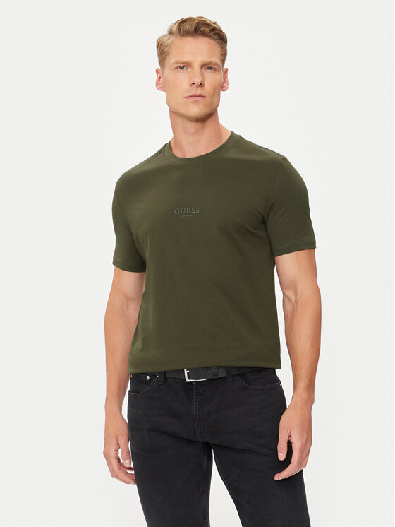 Guess Guess T-särk M2YI72 I3Z14 Roheline Regular Fit