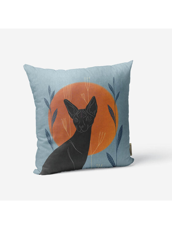 Asartem Asartem Komplet poduszek Sphynx cat Niebieski