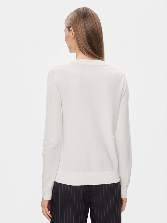 Tommy Hilfiger Tommy Hilfiger Πουλόβερ WW0WW42049 Λευκό Regular Fit
