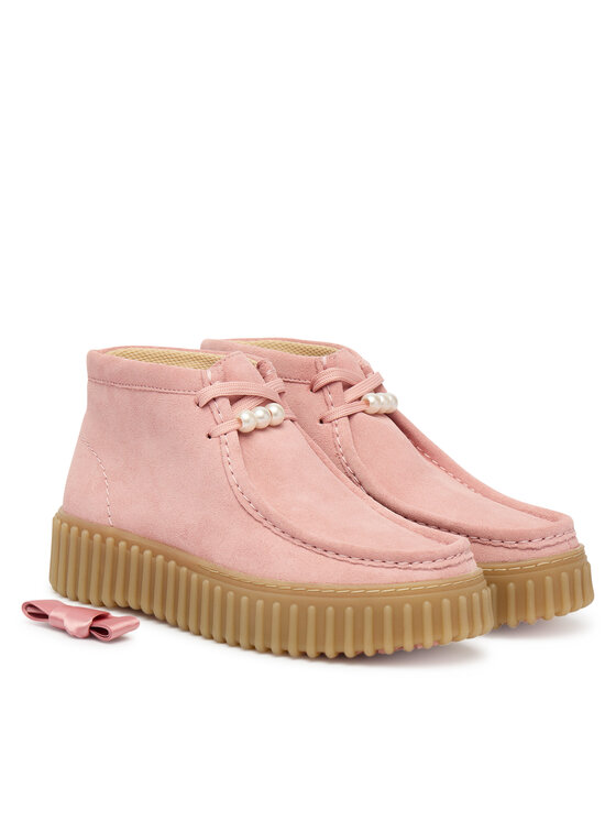 Clarks Clarks Kotníková obuv Torhill Moss 26184636 Růžová