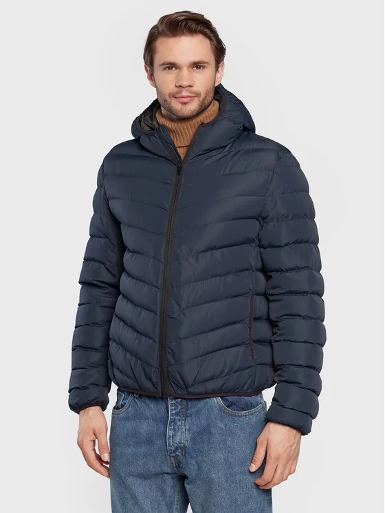 Brave Soul Daunenjacke MJK-GRANT Dunkelblau Regular Fit