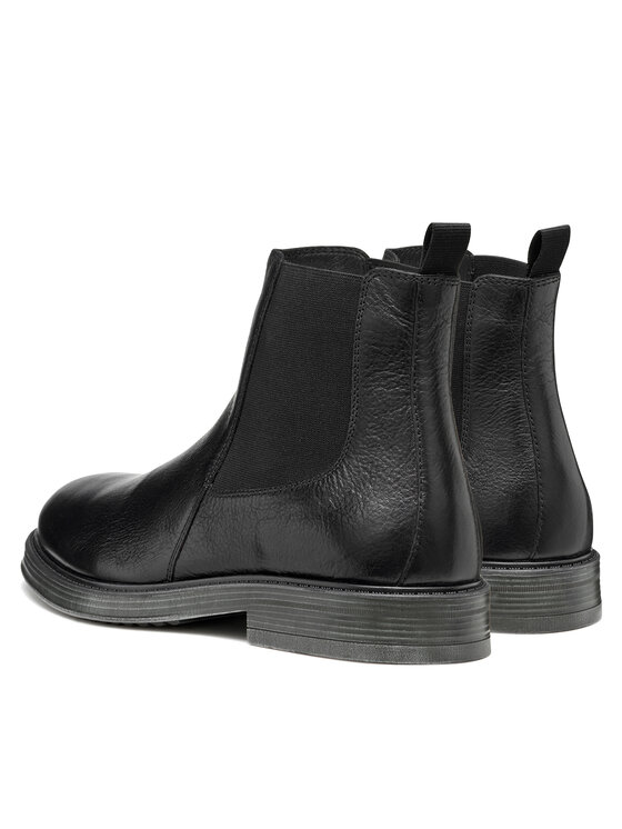Geox Geox Členková obuv s elastickým prvkom U Henreys U56LWC 00046 C9999 Čierna