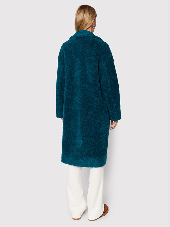 Cappotto in shearling CO8002 Verde Regular Fit
