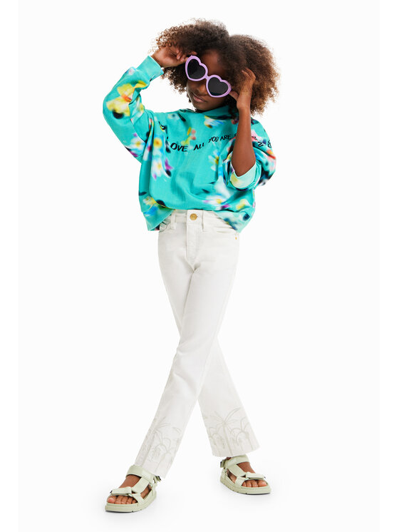 Felpa 23SGSK12 Verde Oversize