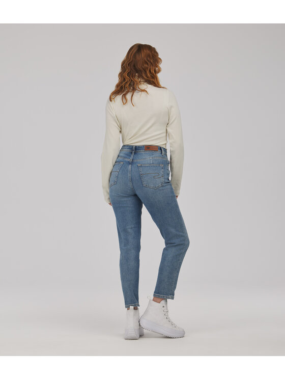 Lee Cooper Lee Cooper Jeansy MATEA Niebieski Mom Fit