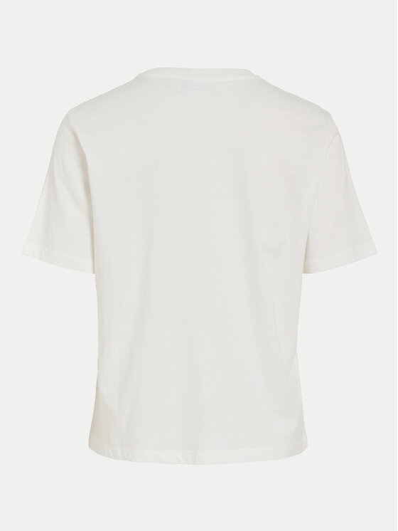 Vila Vila T-shirt Sybil 14097444 Bijela Regular Fit