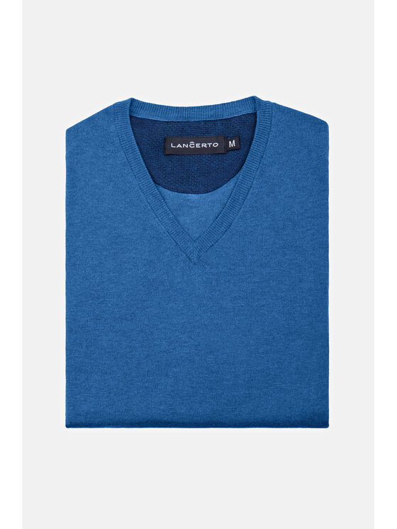 Lancerto Lancerto Sweter Robin Niebieski Regular Fit