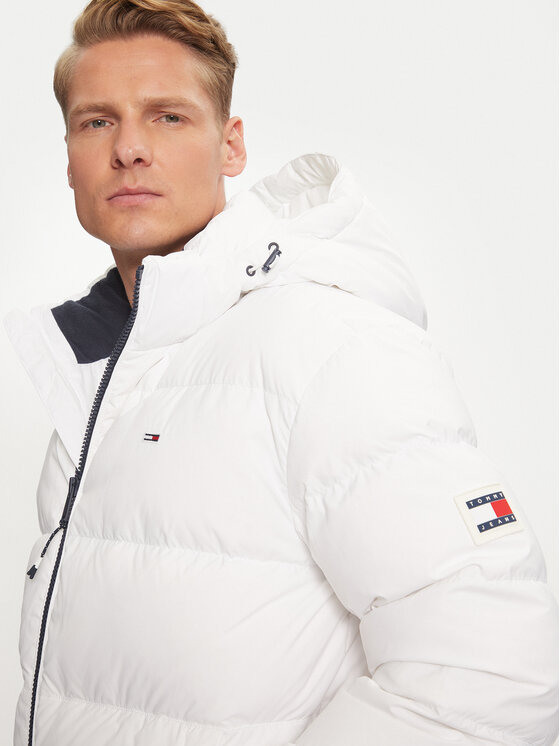 Tommy Jeans Tommy Jeans Μπουφάν πουπουλένιο Essential DM0DM19786 Λευκό Regular Fit