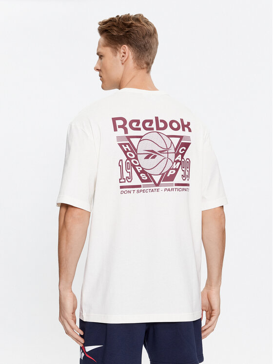 Reebok Reebok T-Shirt Basketball IL4428 Bílá Regular Fit