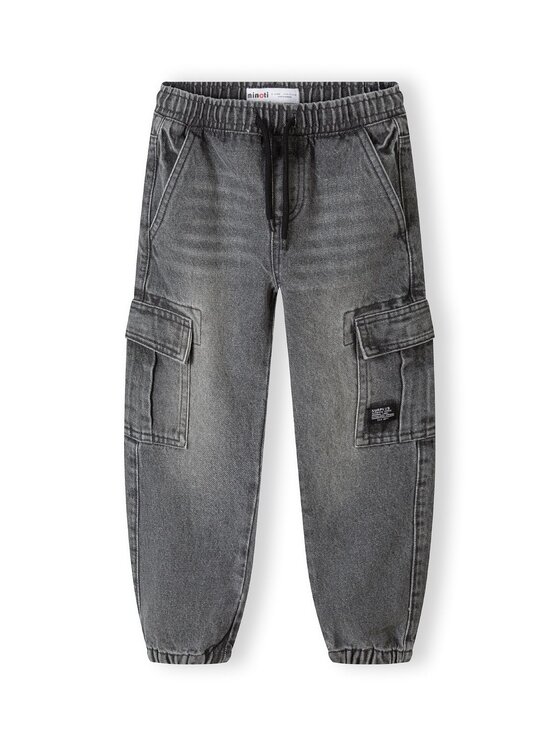 Jeansy MINOTI, Rozmiar 110/116, Szare, 19jean6