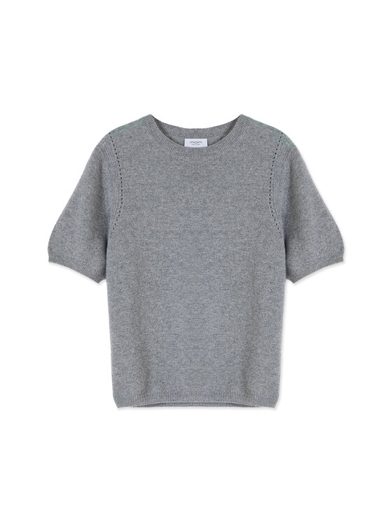 Motivi Motivi T-Shirt M392W004102N013 Szary Regular Fit