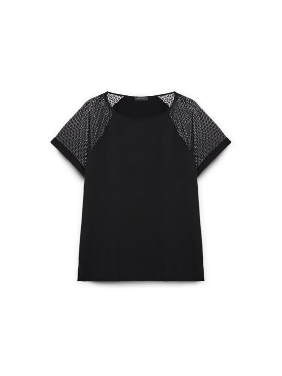 Fiorella Rubino Fiorella Rubino T-shirt G157L008466N033 Nero Regular Fit