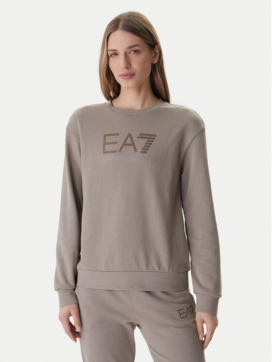 EA7 Emporio Armani EA7 Emporio Armani Mikina 7W000953 AF15831 Hnedá Regular Fit