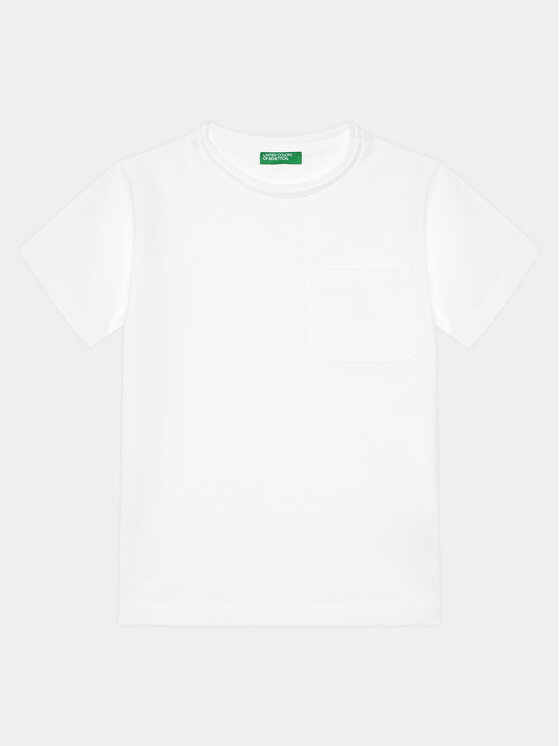 United Colors Of Benetton Tričko 3D56C10HX Biela Regular Fit