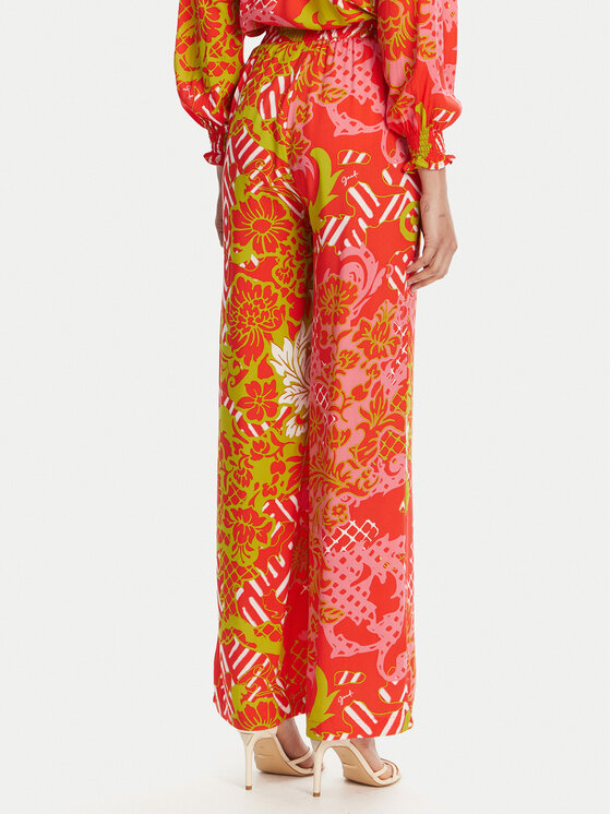 Gaudi Gaudi Kalhoty z materiálu 511BD25026 Oranžová Relaxed Fit
