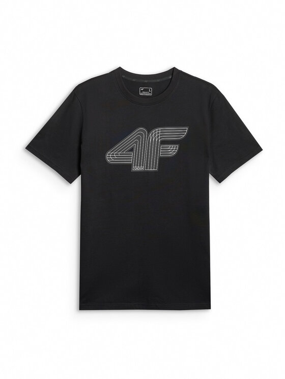 4F 4F T-Shirt COMMERCIAL 3 Czarny Regular Fit