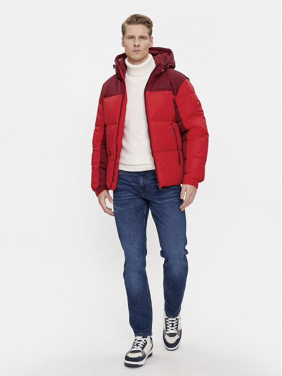 Tommy Hilfiger Tommy Hilfiger Ziemas jaka New York MW0MW32771 Sarkans Regular Fit