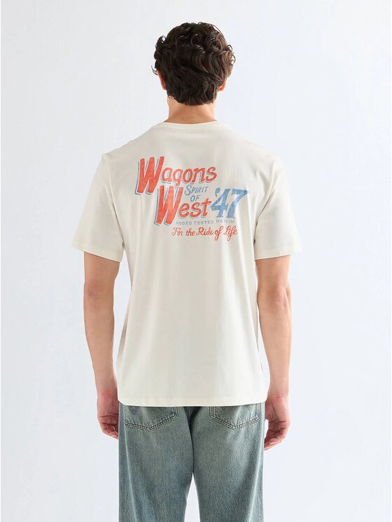 Wrangler Wrangler T-shirt GRAPHIC TEE Bianco Regular Fit
