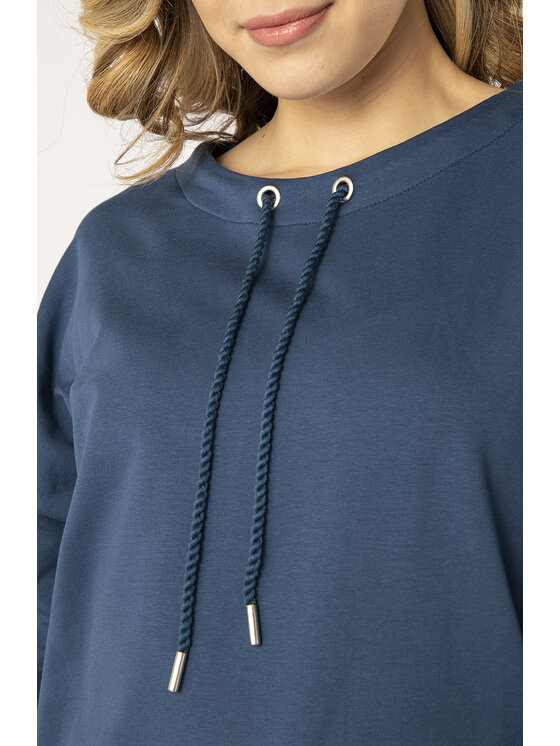 QUIOSQUE QUIOSQUE Blúzka 19-TD-184 Modrá Regular Fit