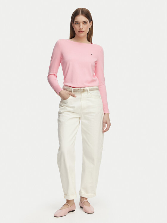 Tommy Hilfiger Tommy Hilfiger Džemperis WW0WW40099 Gaiši rozā Regular Fit