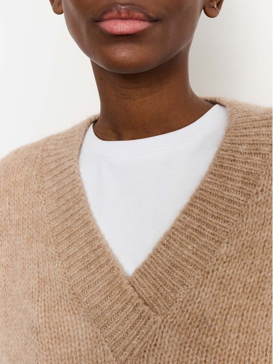 La Mania La Mania Maglione PAUL Beige Classic Fit