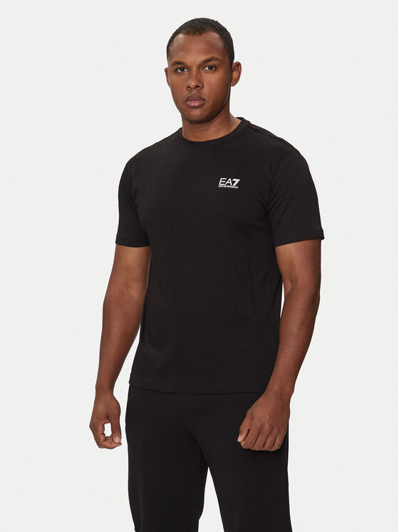 EA7 EMPORIO ARMANI クルーネック Tシャツ 8npt25-pjvpz EA7 Emporio Armani T-Shirt 8NPT25 PJVPZ 1200 Černá Regular