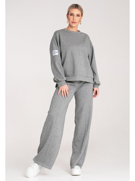 FIGL FIGL Tepláková souprava M1168 Šedá Regular Fit