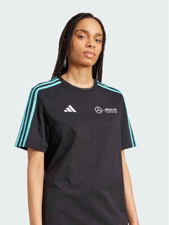 adidas adidas Sukienka codzienna AMG Petronas Formula One Team DNA Tee Czarny Loose Fit