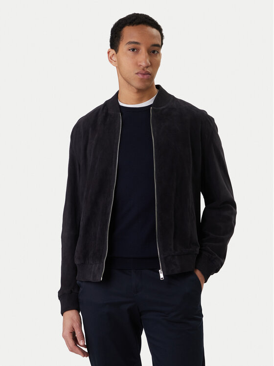 BOSS BOSS Nahkjope H-Muller 50543213 Tumesinine Regular Fit