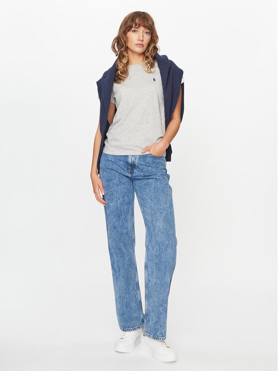 Polo Ralph Lauren Polo Ralph Lauren Тишърт 211898698008 Сив Regular Fit